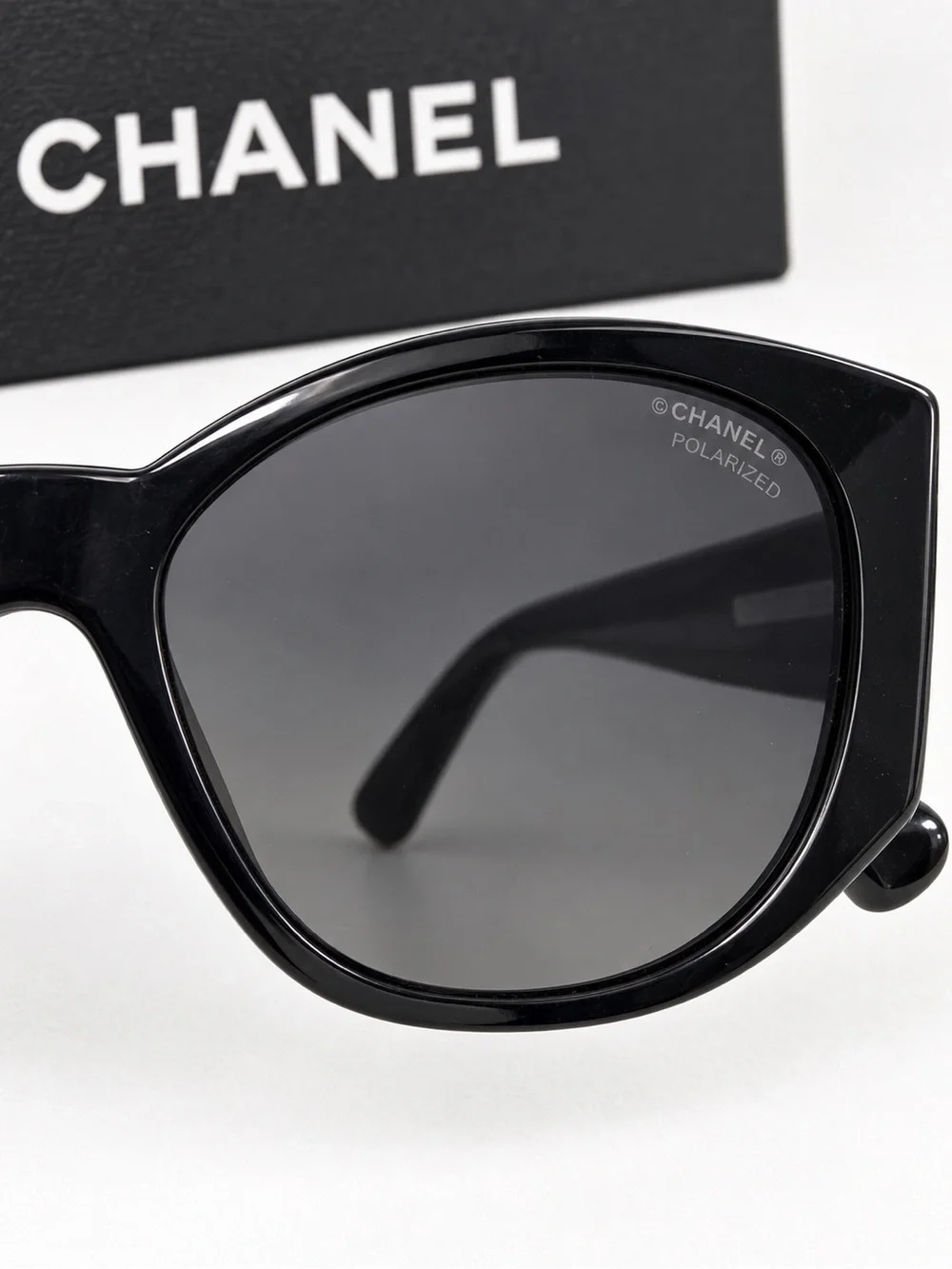 CHANEL Black Oversized Women's Sunglasses